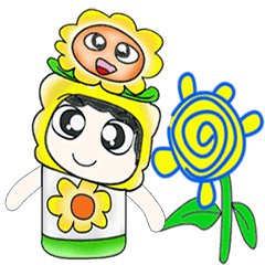 [LINEスタンプ] Mr. Tamura and flower ..^^