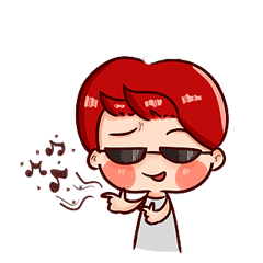 [LINEスタンプ] Reda The funny boy