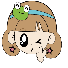 [LINEスタンプ] Bullfrog girl's daily life report
