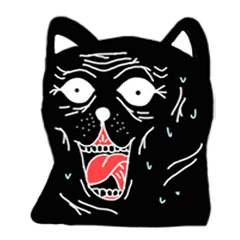 [LINEスタンプ] KevinBlackCat