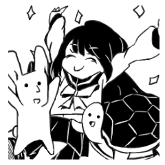 [LINEスタンプ] 白黒の女子たち