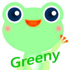 [LINEスタンプ] Greeny little frogの画像（メイン）