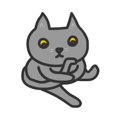 [LINEスタンプ] ねこのグレオの散歩