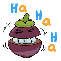[LINEスタンプ] Purple Mango