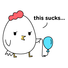 [LINEスタンプ] Grumpy Chicken Vol. 1