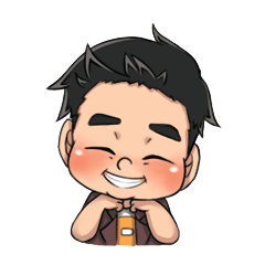 [LINEスタンプ] The man Round face
