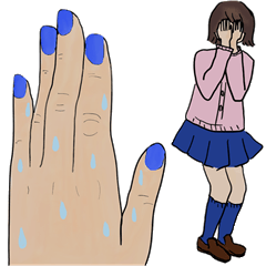 [LINEスタンプ] 手汗の日常スタンプ