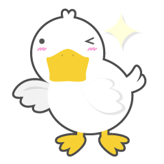 [LINEスタンプ] DUCKY The Cute White Duckの画像（メイン）