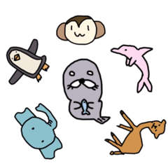 [LINEスタンプ] 汎用性の高いどうぶつたち