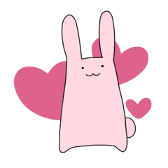 [LINEスタンプ] 吸水性うさぎ