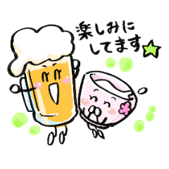 [LINEスタンプ] じょっきちゃんとおちょこちゃん