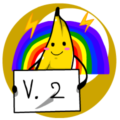 [LINEスタンプ] Cutie Banana V.2