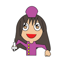 [LINEスタンプ] Pink nurse