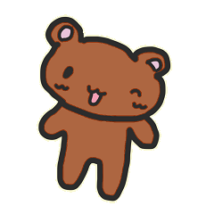 [LINEスタンプ] かつきのくまちゃん