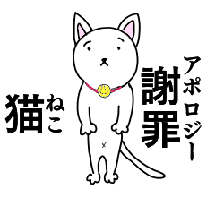 [LINEスタンプ] アポロジー猫