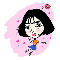 [LINEスタンプ] Miss HANA'S fan daily