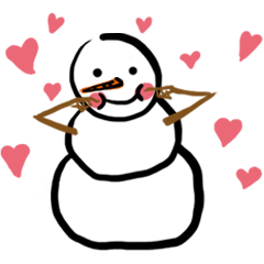 [LINEスタンプ] Snowman is coming (English)