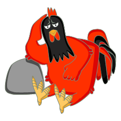[LINEスタンプ] Roo the Red Rooster