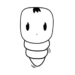[LINEスタンプ] Worm tea