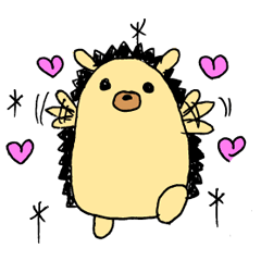 [LINEスタンプ] 元気を届けるハリネズミ【まんまる堂】
