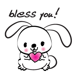 [LINEスタンプ] rabbit cute cute