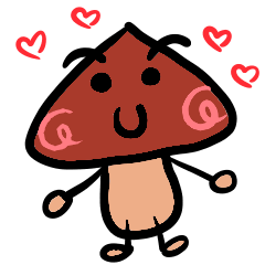 [LINEスタンプ] Handsome Mr.Mushrooms