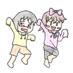 [LINEスタンプ] さと×ひの