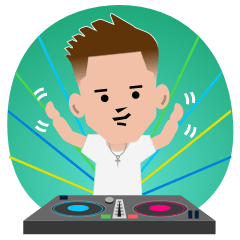 [LINEスタンプ] DJ LilWei (Party Night)