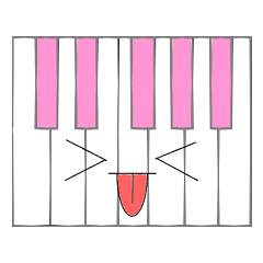 [LINEスタンプ] Piano