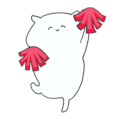 [LINEスタンプ] ほほえむハムスター