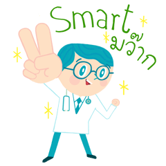 [LINEスタンプ] Dr.Smart＆RN.Smile