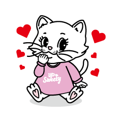 [LINEスタンプ] UP Sweety / Sweety Cat