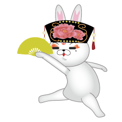 [LINEスタンプ] Rabbit of Queen
