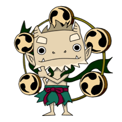 [LINEスタンプ] ふうちんらいちん