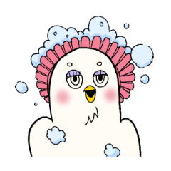 [LINEスタンプ] くどいカオのトリ