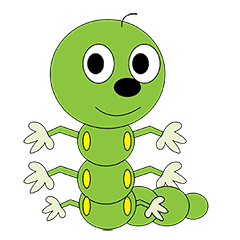 [LINEスタンプ] Joe The Caterpillar