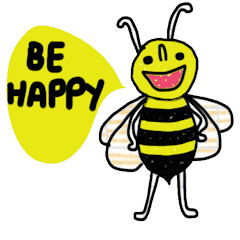 [LINEスタンプ] Busy Bee in Januaryの画像（メイン）