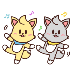 [LINEスタンプ] Twins Fox Brother - Twinkle Brothers