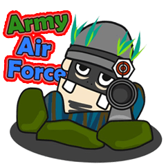 [LINEスタンプ] Army Military Police