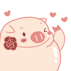 [LINEスタンプ] My Cute Lovely Pig in Confusion