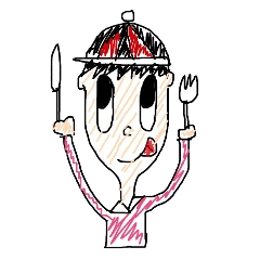 [LINEスタンプ] 食いしん坊くん