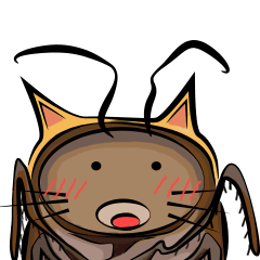 [LINEスタンプ] Meaw Lang Sap the Roach