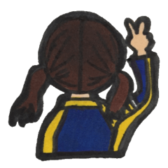 [LINEスタンプ] ジャージの女の子たち