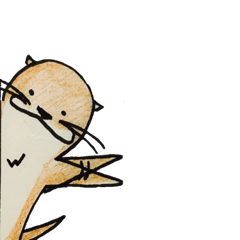 [LINEスタンプ] 獺のじゅんのすけ