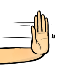 [LINEスタンプ] Talk to the hand...