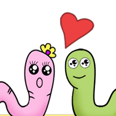 [LINEスタンプ] worm dukdik