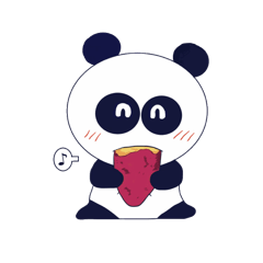 [LINEスタンプ] gogi gogi pandas