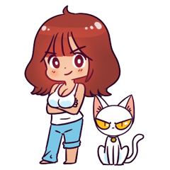 [LINEスタンプ] Sally Angry Cat