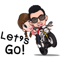 [LINEスタンプ] Eddy ＆ Risa