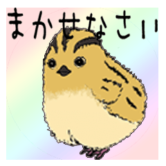 [LINEスタンプ] エラそうなウズラのひよこ